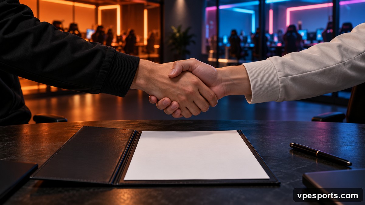 A handshake above a blank folder represents a reported verbal agreement