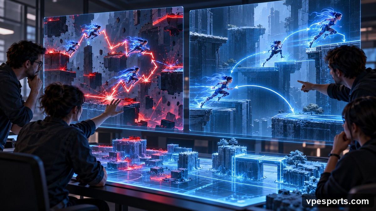 Developers compare chaotic and controlled movement patterns