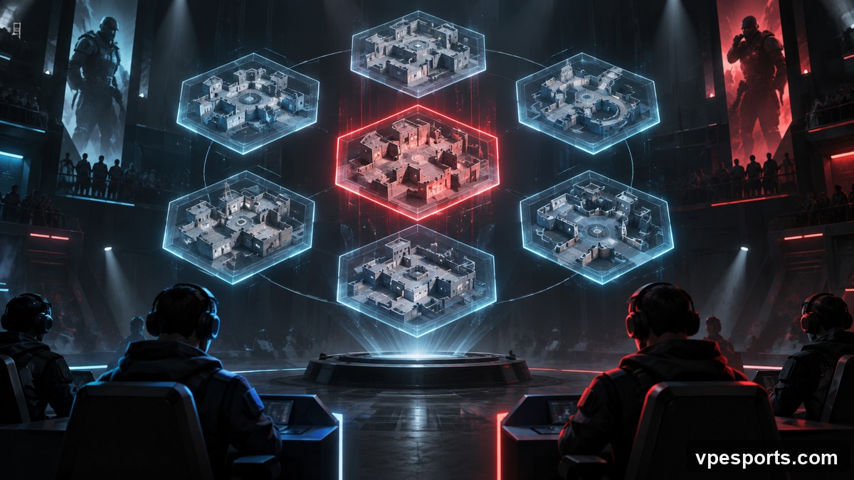 The Champions group-stage map pool ranked by frequency
