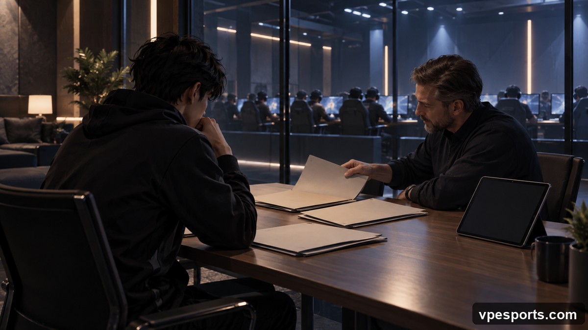 A player and coach evaluate several professional project offers